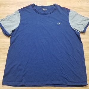 Fred Perry Cotton Blue Shirt Men's Size 2XL